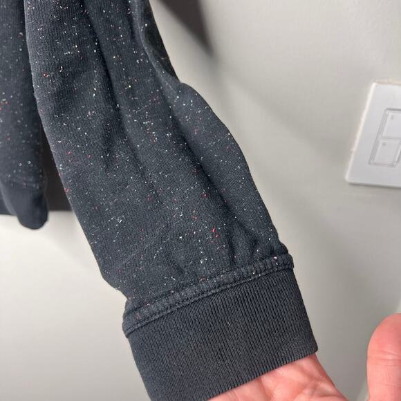 Nike Women's Speckle Funnel Neck Hoodie Black Size Medium - Picture 4 of 9